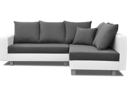 Living landscape Corner sofa L-shape Sofa Design Couch Textile Leather Footstool