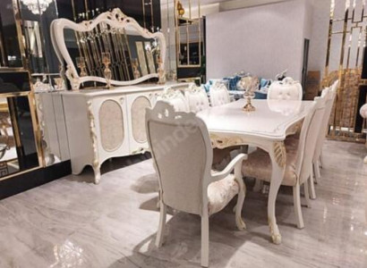 exclusive r 10-piece stylish classic dining room set from Solid wood