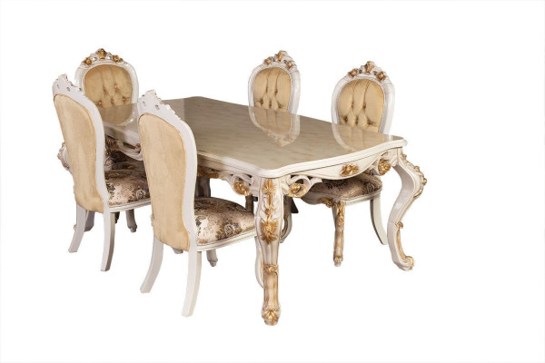 Classic s Dining room Set Table with 6 chairs Sideboard Complete 8 pieces.