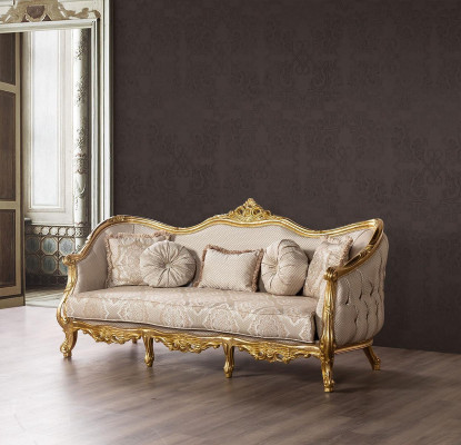 Sofa set Couch Set Furniture Suite Velvet Wood 5 pieces. Chesterfield new