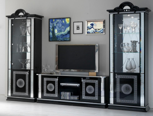 Wall unit Living room Set Display case Chest of drawers Wall shelf Display cabinets Living room walls 3 pcs. set