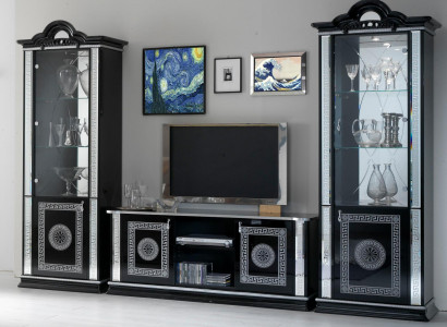 Wall unit Living room Set Display case Chest of drawers Wall shelf Display cabinets Living room walls 3 pcs. set