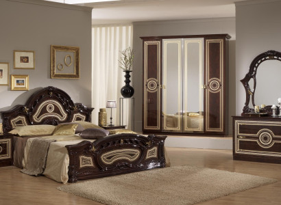 Design Bedroom 6 pcs. Bedroom Complete Set Bed Bedside table Chest of drawers new