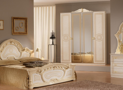 Design Bedroom 6 pcs. Bedroom Complete Set Bed Bedside table Chest of drawers new