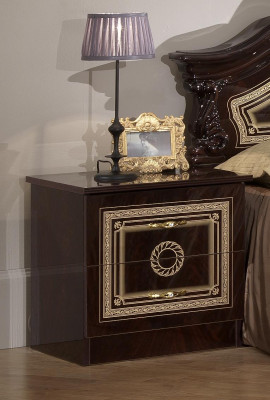 Bedroom Italian Furniture Set Luxury Chesterfield 6-piece. Bed Beds Wardrobe