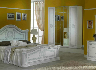 Bedroom Italian Furniture Set Modern Luxury 6-piece. Bed Beds Wardrobe new