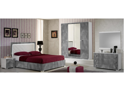Bedroom Italian Furniture Set Luxury 6 Pieces Bed Beds Wardrobe Chest of drawers new