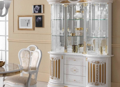 Italian Luxury Furniture xxl Display case dresser cupboard Glass Designer Wardrobe new
