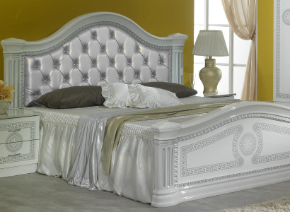 Class Bedroom Set 3-piece Bed Double bed Beds 2x Bedside table Chesterfield