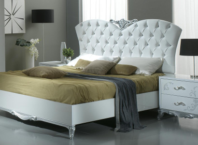 Classic s Bed Double bed Bed 2x Bedside tables Wood Design Beds new 3 pcs. set