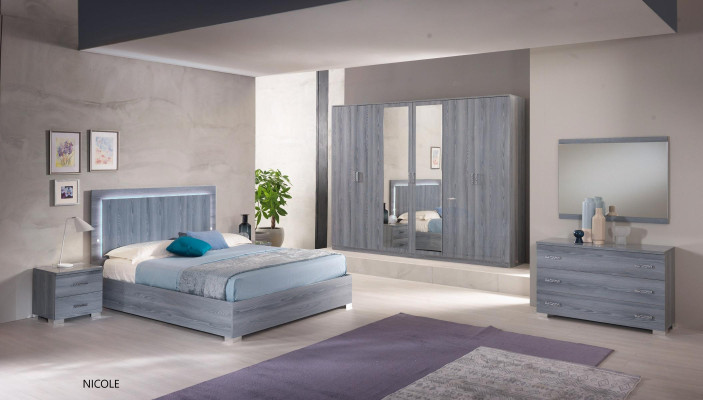 Bedroom Furniture Wardrobe Cabinets Wardrobe Wall Unit 6 Doors Wood new