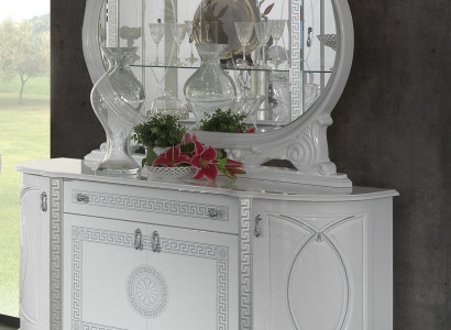 Mirror Chest of drawers Wardrobe Chests of drawers Sideboard Bedroom Set Wood Modern Style 2pcs