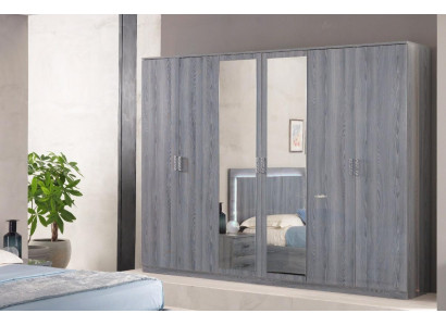 Bedroom Furniture Wardrobe Cabinets Wardrobe Wall Unit 6 Doors Wood new