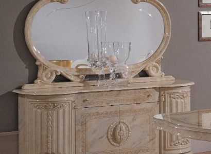 Chests of drawers Sideboards Living room Sideboard Mirror Italian Furniture 2 pcs. Set new