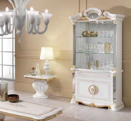 Display case Italian luxury furniture showcases dresser cupboard glass design wardrobe