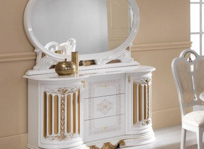 Classic Chest of drawers Sideboard with Mirror xxl Wardrobe Sideboard Italian Furniture