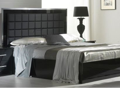 Bedroom Furniture 3 pcs. Set Hotel Bed + 2 Bedside tables high gloss Beds Italy