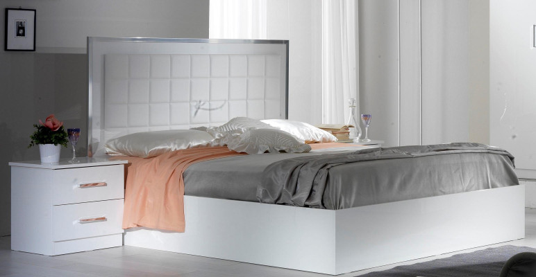 Bed 2x Bedside table 3 pcs. Bedroom Set Design Modern Luxury Beds Group new