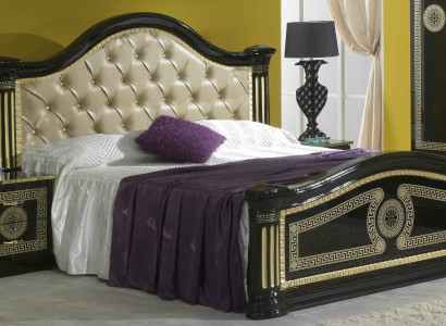 Chesterfield Bed Leather Bed Upholstered bed Bedroom Double Bed Beds 180x200cm