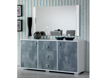 Modern chests of drawers 2 pieces. Set Style Modern Chest of drawers + Mirror Italian Furniture