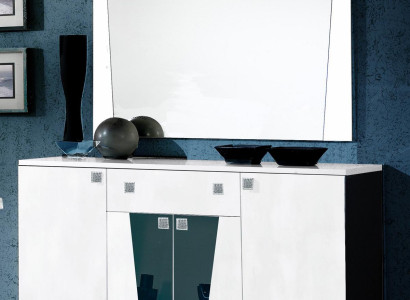 Chest of drawers Buffet Sideboard Mirror Chests of drawers Wood Big Modern Sideboard Wardrobe 2-piece