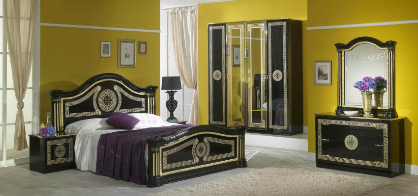 Bed Upholstery Design Luxury Wood Double Hotel Beds Marriage Sleep Room Textile Gold