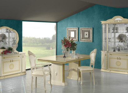 Dining room Set Display case Dining table Suite Table Group 4pcs. Set Complete Baroque