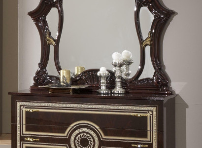 Chests of drawers Wardrobe with Mirror Noble Chest of drawers Buffet High Gloss Italian Furniture