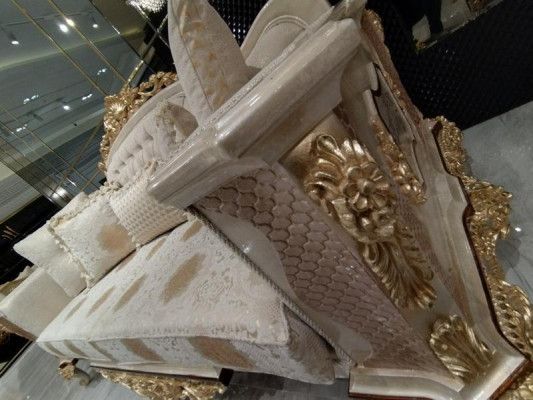 Sofa set 3311 Seater Sofa Living room Set Chesterfield Armchair Textile new