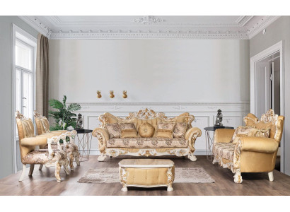 Classic sofa set 4 pieces. Set Baroque Rococo Luxury Furniture Couch Sofa