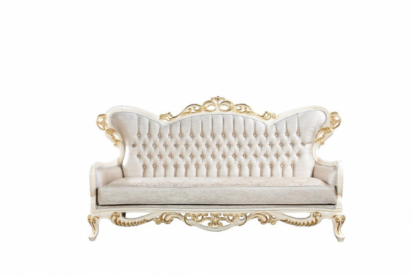 Sofa set Sofa Couch Beige Coffee table Upholstery Furniture Velvet 5-piece Sofas
