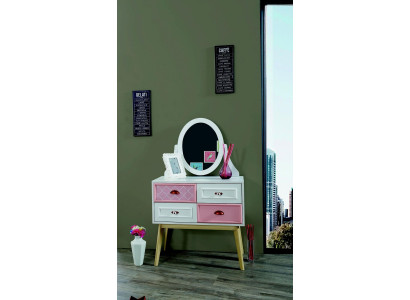 Chest of drawers with Mirror Luxury Console Chest of drawers Rosa Childrens room Furniture new