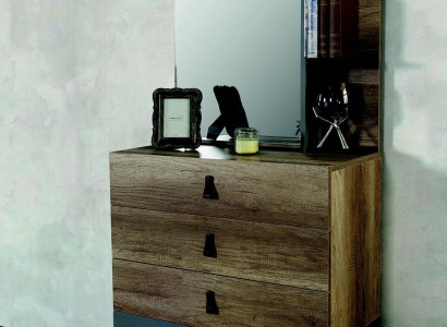 Chest of drawers with Mirror Wood Modern Luxury Design Youth Room Chests of drawers