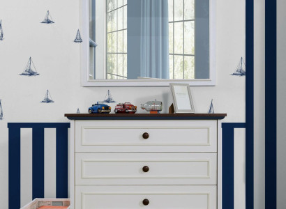 Chest of drawers with Mirror drawers Wood Chests of drawers Youth room sideboard