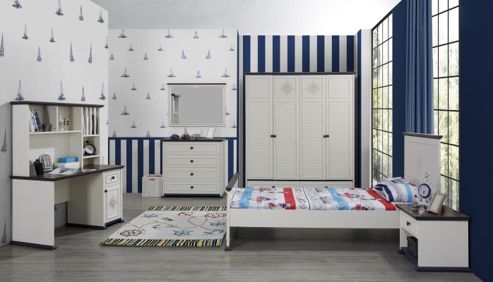 Chest of drawers with Mirror drawers Wood Chests of drawers Youth room sideboard