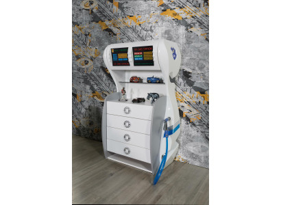 Designer Chests of drawers Wardrobe Shelf Childrens room Chest of drawers Petrol station new