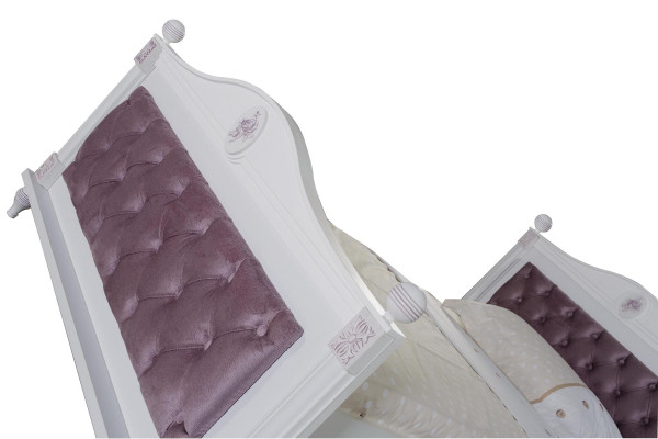 Designer Bed Bedside table Bedroom Youth Room Set Furniture 2pcs. Beds