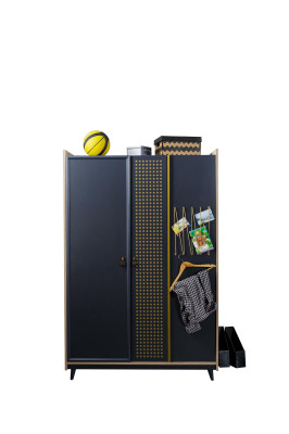 Bedroom Wardrobe Design Youth Clothes cupboards Blue Furniture new