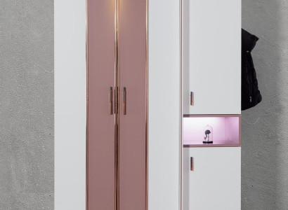 Childrens room Youth room Wood Wardrobe Children's cupboard 4 doors White