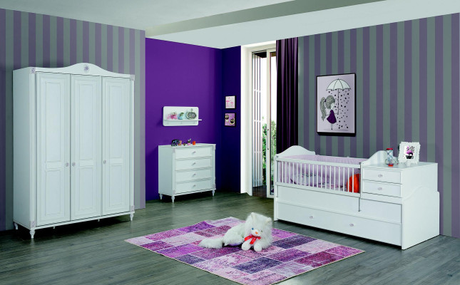 Childrens room Set Childrens bed Wardrobe Chest of drawers Bedroom