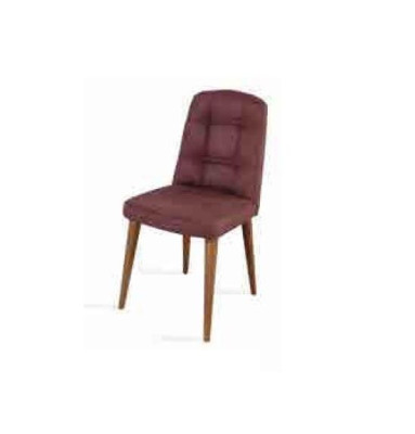 Original a pink chair on legs on wooden legs for your dining room New model
