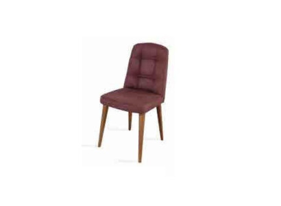 Original a pink chair on legs on wooden legs for your dining room New model