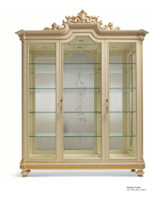 Display case Cabinets Showcases Wood Luxury Living room Furniture Wardrobe Beige