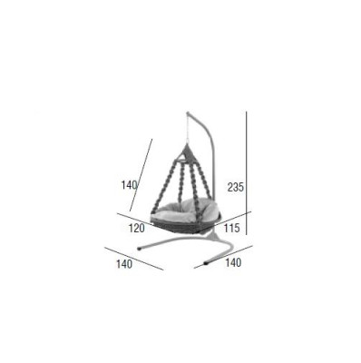 Swing armchair hanging chair hanging basket hanging swing hanging chair garden chair