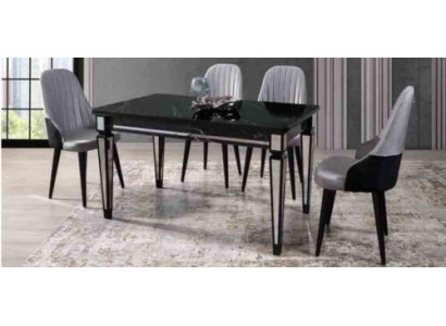 Table Dining table Furniture Dining set Dining set Dining set Table 4x Chairs 5pcs.