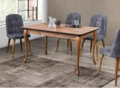 Dining room Dining table set Dining set Seat furniture set Dining room Sets Eh 4 Chairs 5pcs