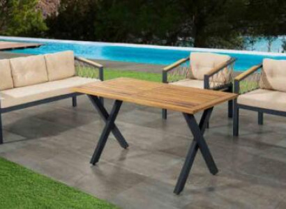 Garden Furniture Sofa Set Seat Furniture Patio Table Sofa Couch 4 Pieces set