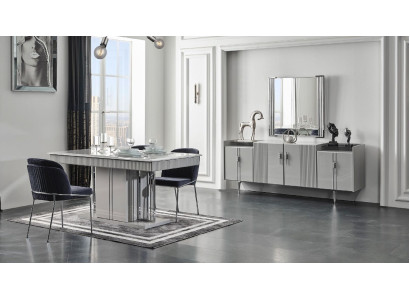 Complete Suite Dining set Dining table Sideboard 6xChairs Dining set 9 pieces.