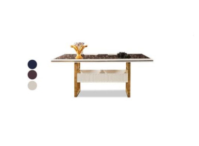 Dining table stainless steel Furniture White Table Dining room Elegant dining tables Tables