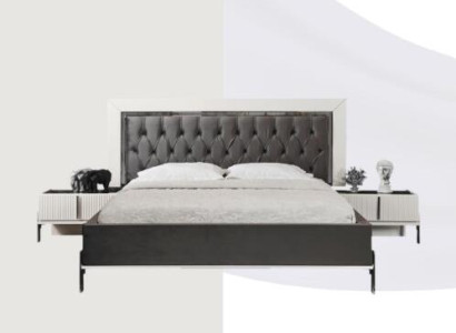stainless steel Luxury Bed Wood Beds Chesterfield Italian Style Luxury